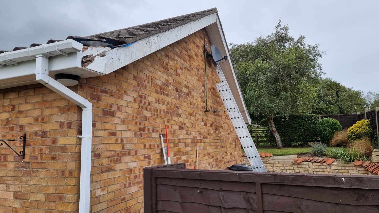 Completed cladding installation on detached house