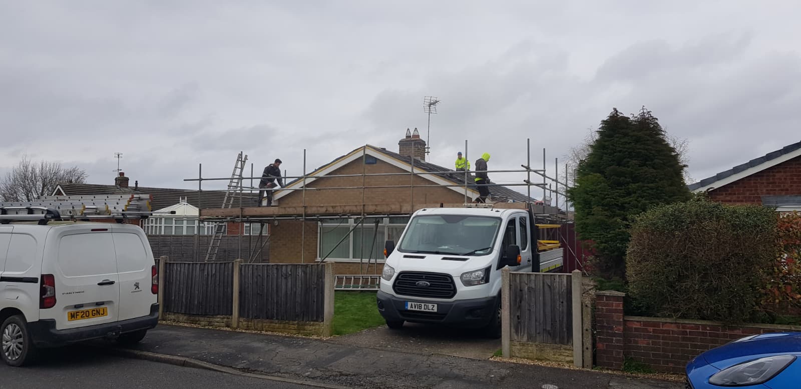 Roof stripped to rafters with new Permavent breathable membrane during re-roof